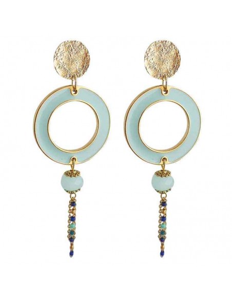 Boucle d'oreille à clip noir