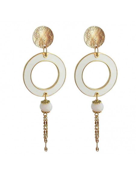 Boucle d'oreille à clip noir