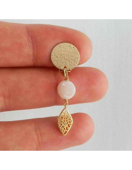 Boucle d'oreille clip emeraude