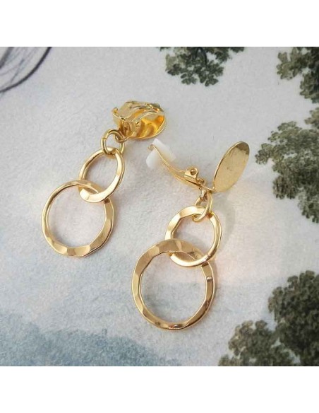 Boucle d'oreille clip biarritz