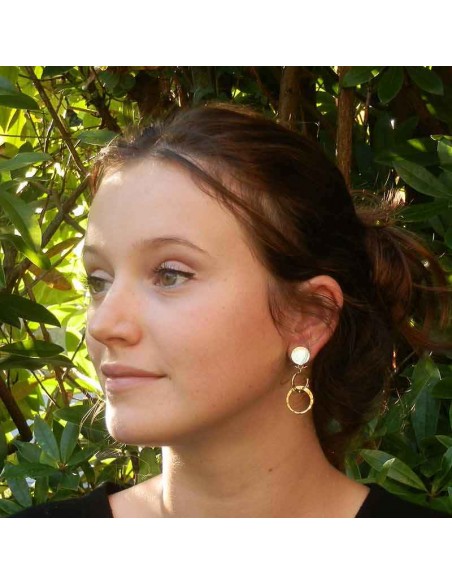 Boucle d'oreille clip biarritz