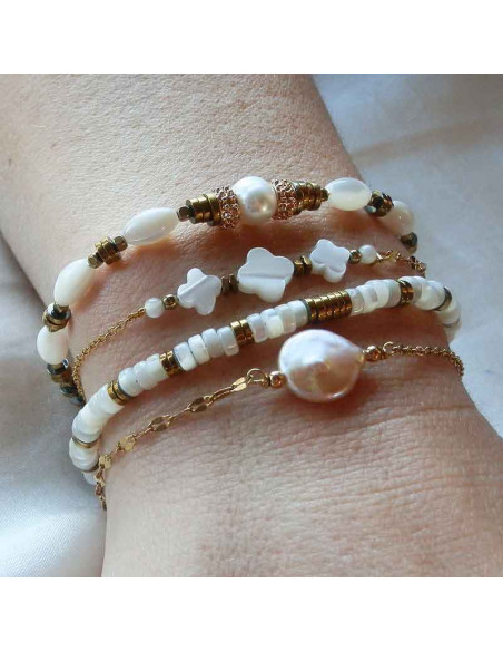 Bracelet Salomé nacré