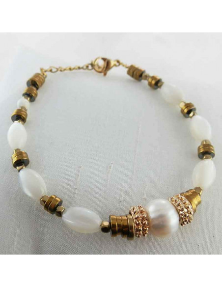 Bracelet Salomé nacré