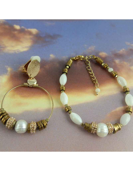 Bracelet Salomé nacré