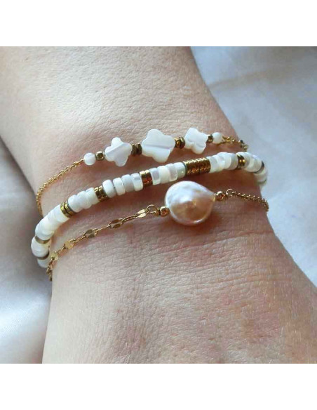 Bracelet perle d'eau douce