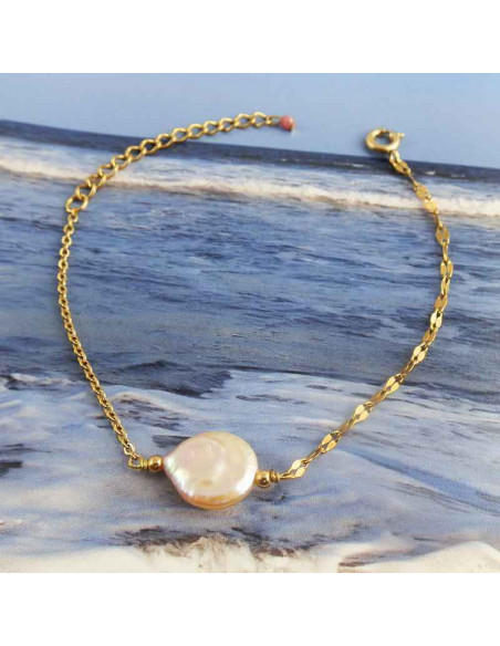Bracelet perle d'eau douce