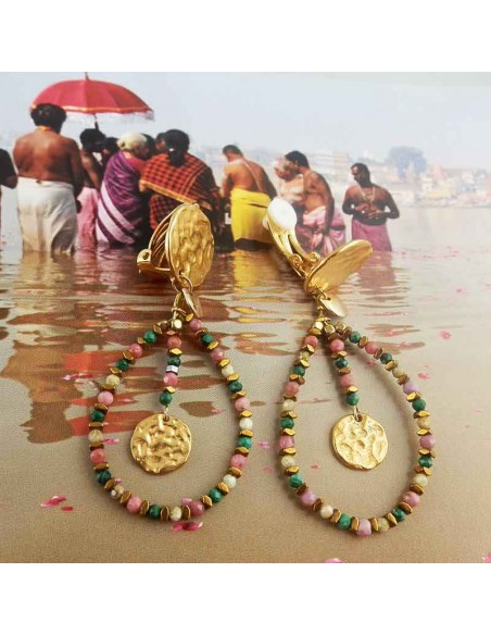 Boucles d'oreilles à clips Pondichéry