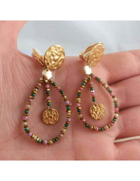 Boucles d'oreilles à clips Pondichéry