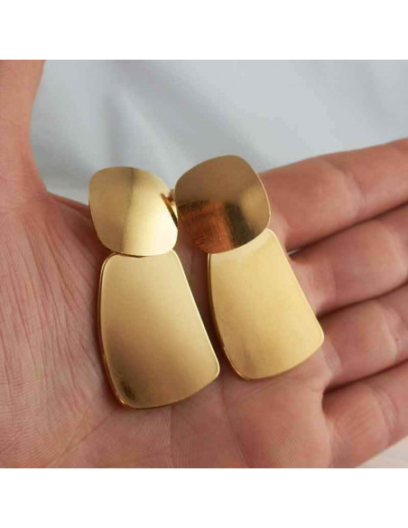 Boucle d'oreille Paco plaqué or