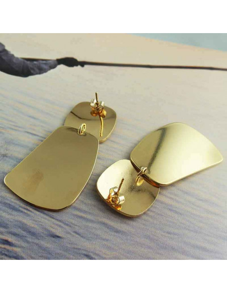 Boucle d'oreille Paco plaqué or