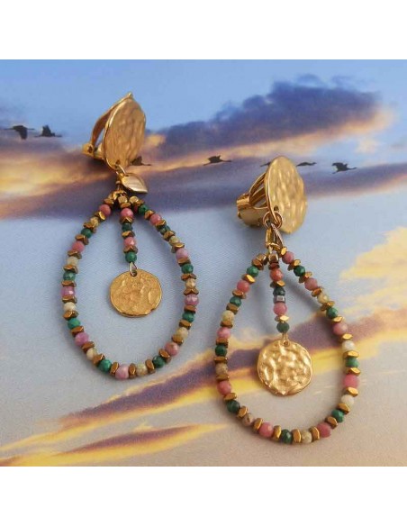 Boucles d'oreilles à clips Pondichéry