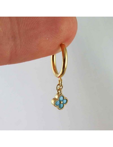 Boucles d'oreilles clips pierres serties