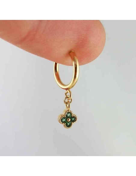 Boucles d'oreilles clips pierres serties