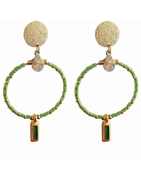 Boucles d'oreilles clips créoles Le Caire