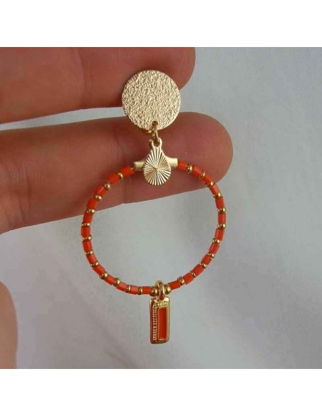 Boucles d'oreilles clips créoles Le Caire