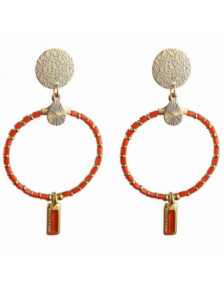 Boucles d'oreilles clips créoles Le Caire