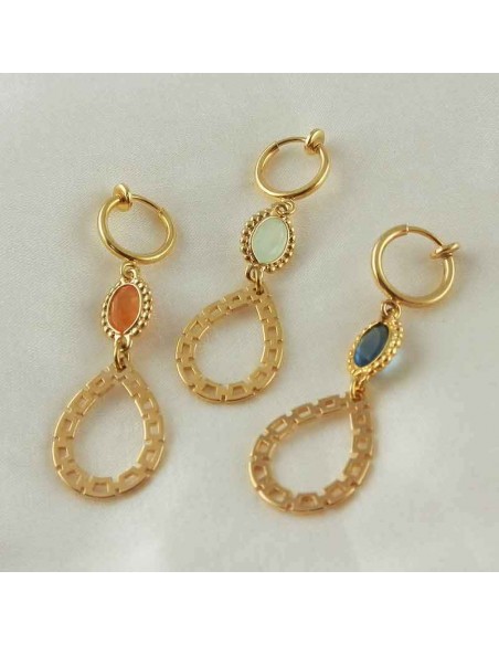 Boucles d'oreilles clips Eva