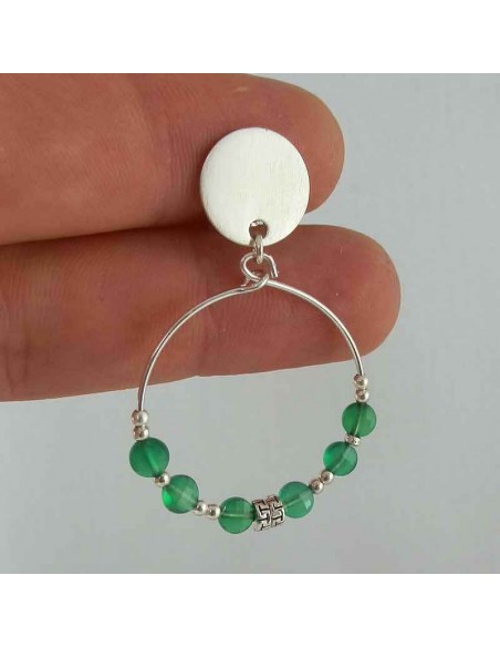 Boucles d'oreilles clips argent 925 créoles