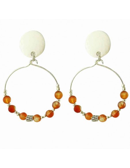 Boucles d'oreilles clips argent 925 créoles