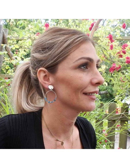 Boucles d'oreilles clips argent 925 créoles