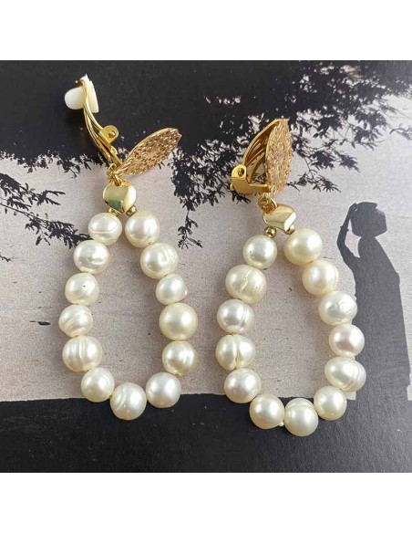 Boucle d'oreille clip Diane