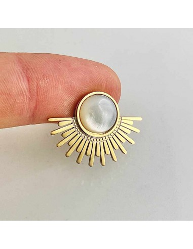 Boucle d'oreille clip Demi Soleil