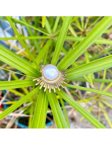 Boucle d'oreille clip Demi Soleil