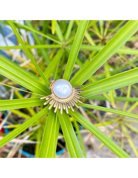 Boucle d'oreille clip Demi Soleil