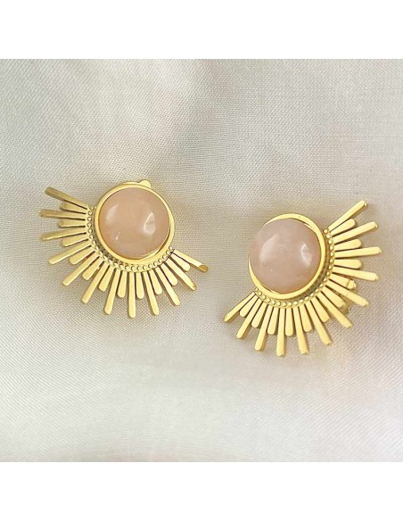 Boucle d'oreille clip Demi Soleil