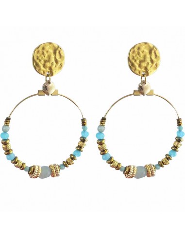 Boucles d'oreilles clips calcédoine