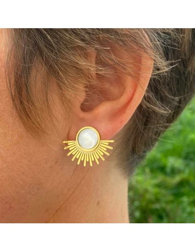 Boucle d'oreille clip Demi Soleil 2