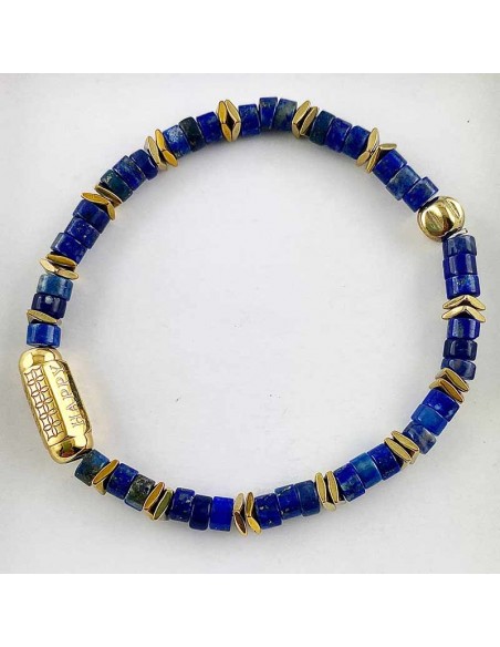 Bracelet Heishi Aventurine et Lapis Lazuli