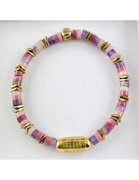 Bracelet Opale et Rhodonite