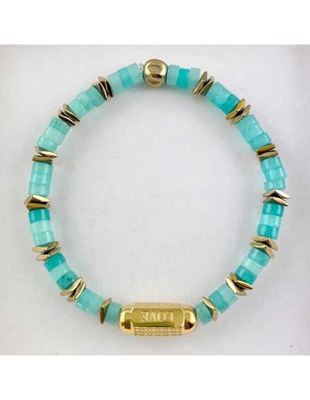 Bracelet Amazonite et Apatite