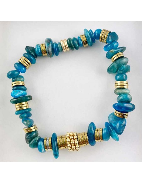 Bracelet Amazonite et Apatite