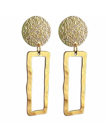 Boucle d'oreille clip martelé Yucatan