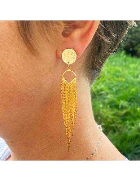 Boucles d'oreilles plaqué or UpTown