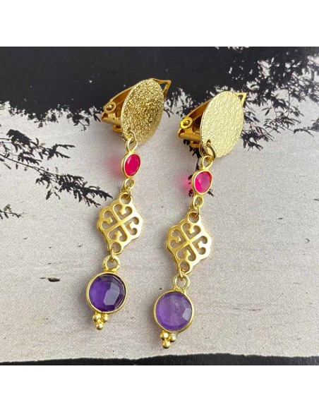 Boucle d'oreille clip Victoria