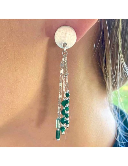 Boucle d'oreille clip Constellation argt 925