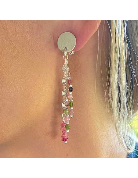 Boucle d'oreille clip Constellation argt 925