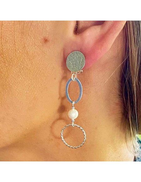 Boucles d'oreilles clips argent 925 Beverly