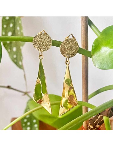 Boucles d'oreilles plumes rouges très longues femme