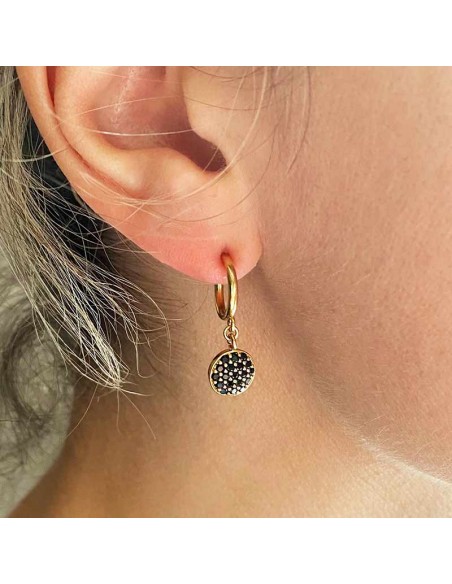 Boucles d'oreilles à clips Onyx