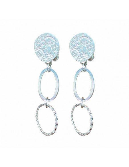 Boucles d'oreilles clips argent 925 Wedding III