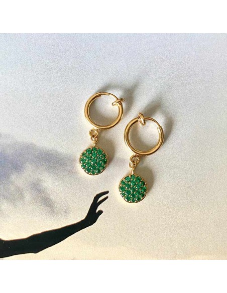 Boucles d'oreilles à clips Onyx