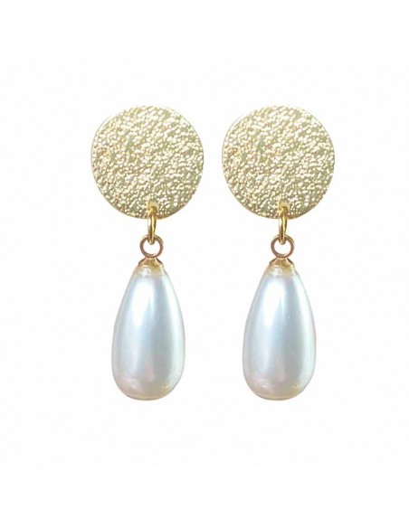 Boucles d'oreilles à clips gouttes blanches, noires , bleues