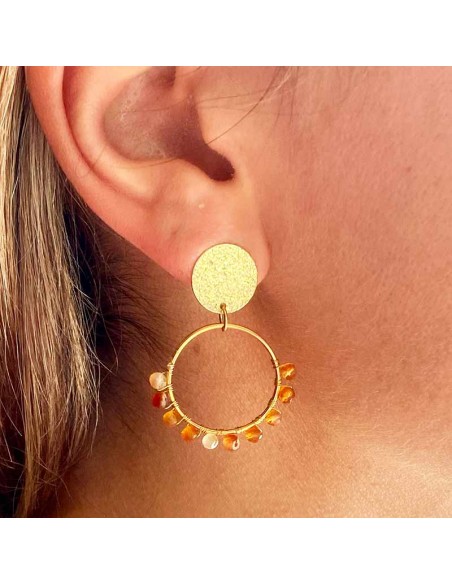 Boucles d'oreilles à clips Gaïa