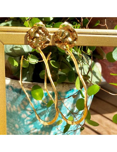 Boucles d'oreilles clips créoles fines