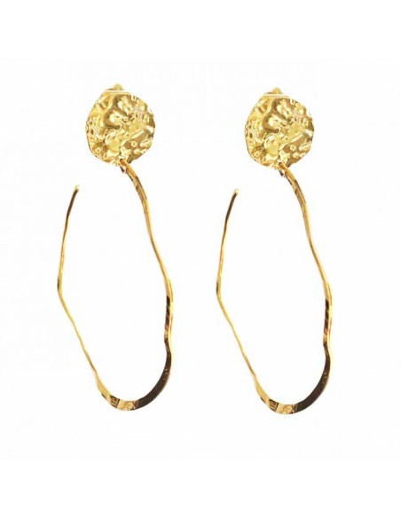 Boucles d'oreilles clips créoles fines