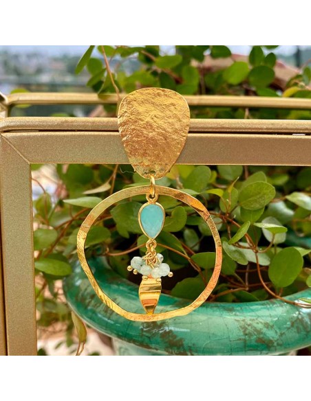 Boucle d'oreille créole antibes